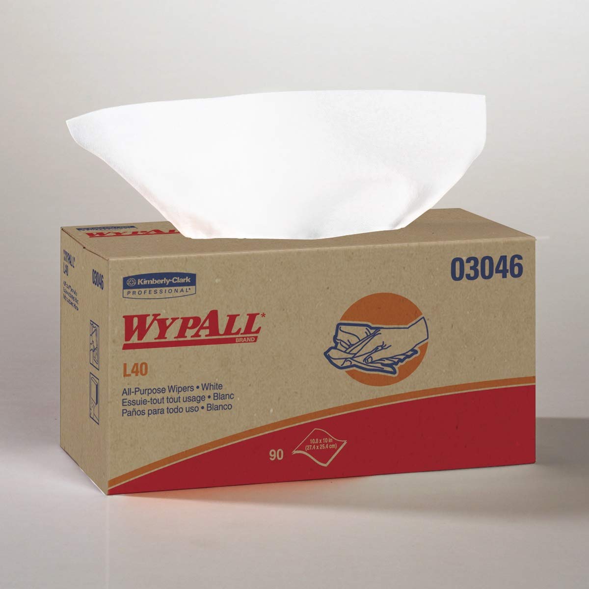 Kimberly-Clark 03046 Wypall L40 Wipe, Pop Up (Pack of 810)