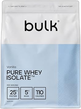 Bulk Pure Whey Isolate, Vanilla, 450g