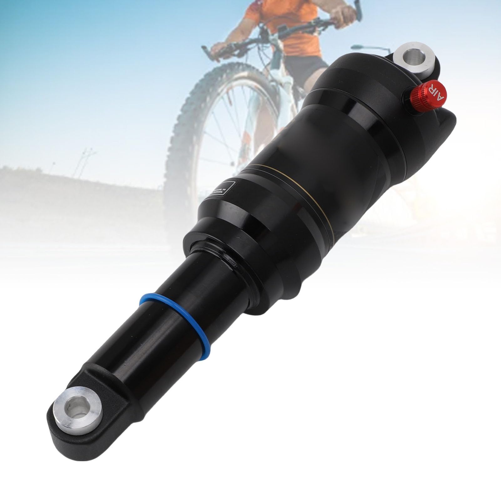Powietrzny Amortyzator Tylny Roweru Górskiego Downhill Uniwersalny Stop Aluminium Zapewniający optymalną amortyzację na Nierównych Trasach 190 Mm (Złoto)