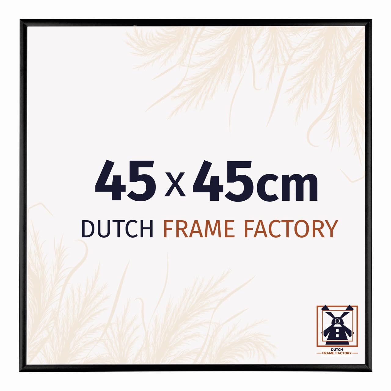 Dutch Frame Factory - Picture frame 45x45 cm Black High Gloss - Aluminium