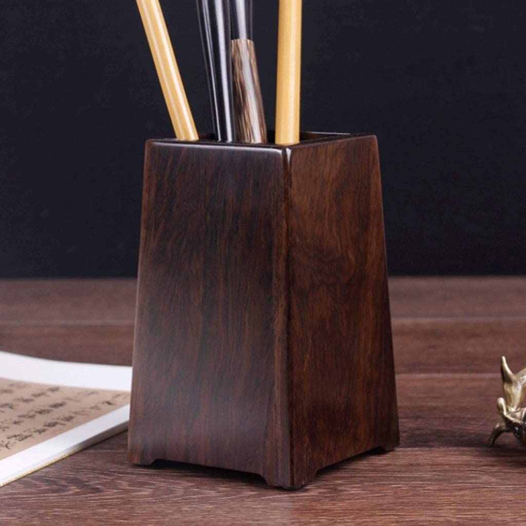 Schreibtisch-Bleistifthalter, Stiftehalter aus Holz, multifunktionaler, langlebiger Stiftaufbewahrungshalter für Büro, Klassenzimmer, kreativer Make-up-Pinselhalter mit