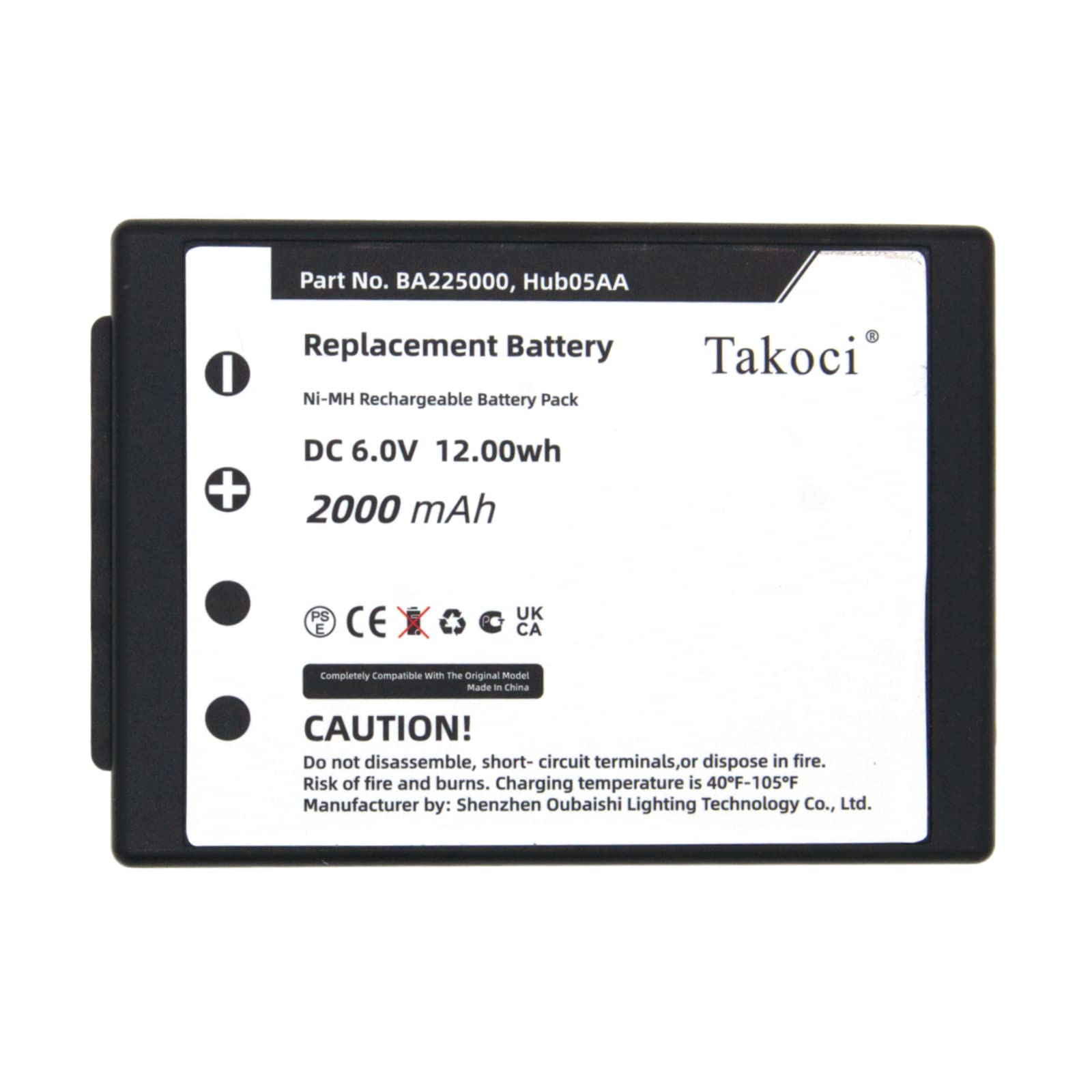 Original HBC Akku BA225030 – 6V 2100 MAh Für Linus 6 Spectrum 1/2 A B Eco