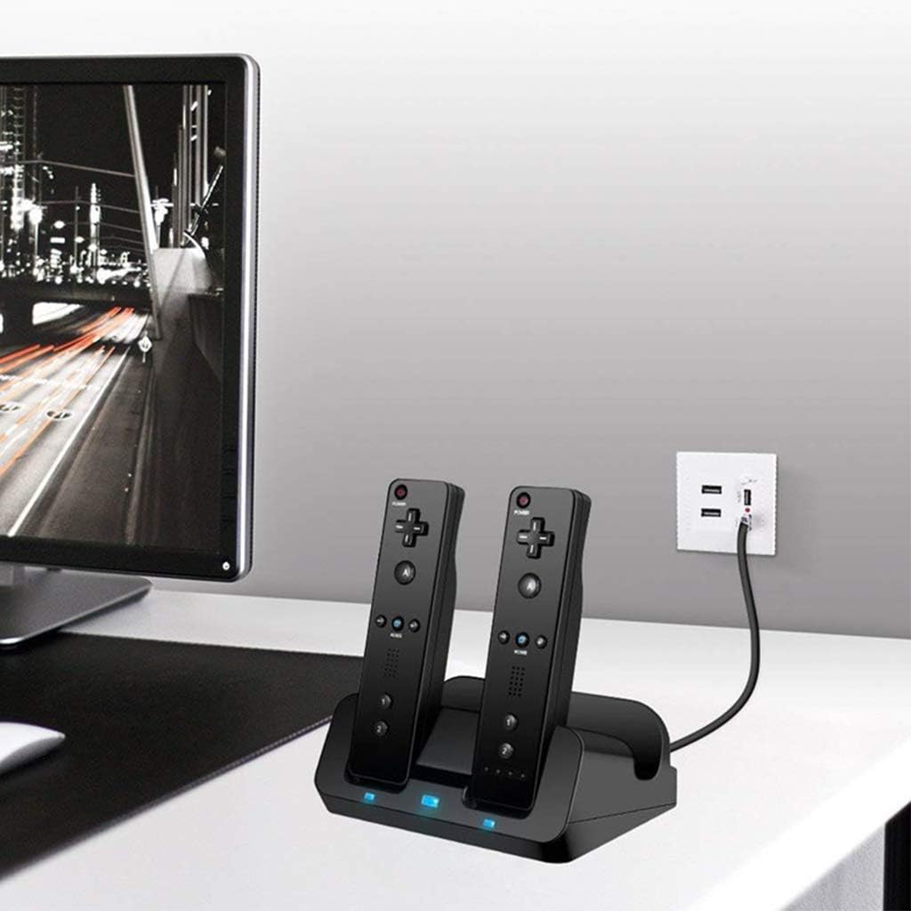 Smart Charging Station Dock Stand Charger for Wii U Gamepad Remote Controller White