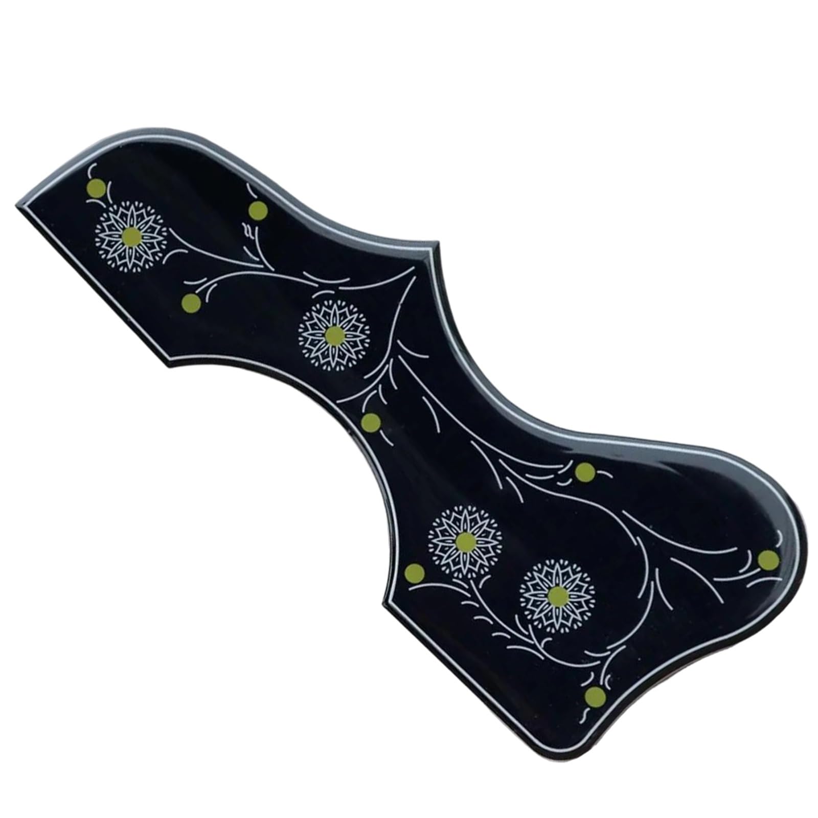 Uniwersalna osłona pickguardu do gitary akustyczne Pickguard do gitary akustycznej celuloid czarny prawy lewy(R)