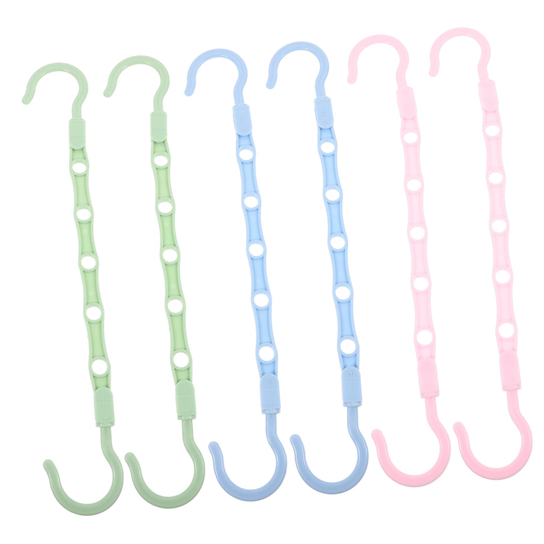 Ciieeo 6Pcs Multi Functional Space Saving Hangers for Closet Organization Skid Clothes Hangers for Heavy Winter Overcoats and Travel Storage