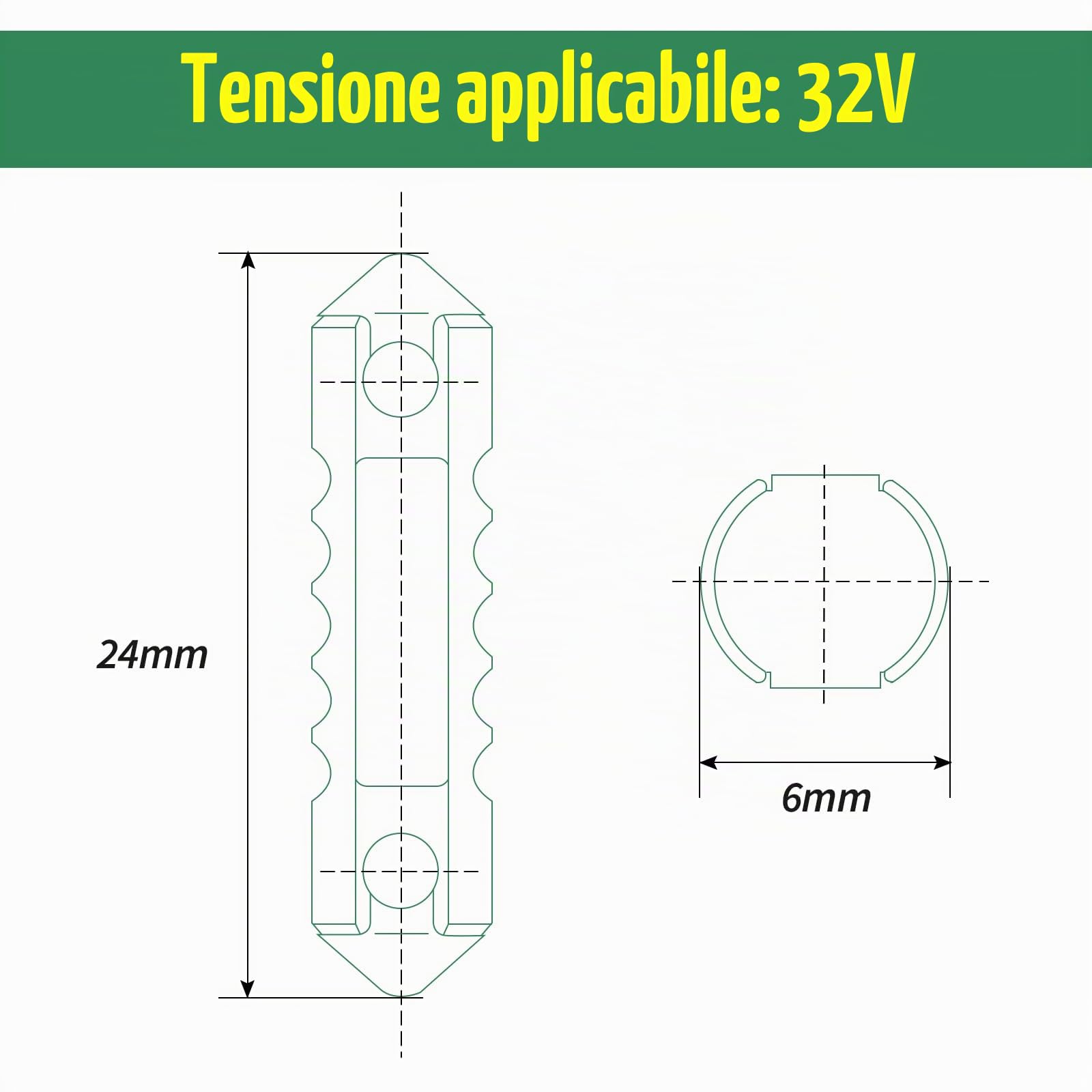 Set di 60 fusibili a cartuccia, Bolatus fusibili siluro 5A 8A 10A 16A 25A 40A set di fusibili auto per veicoli europei auto d'epoca