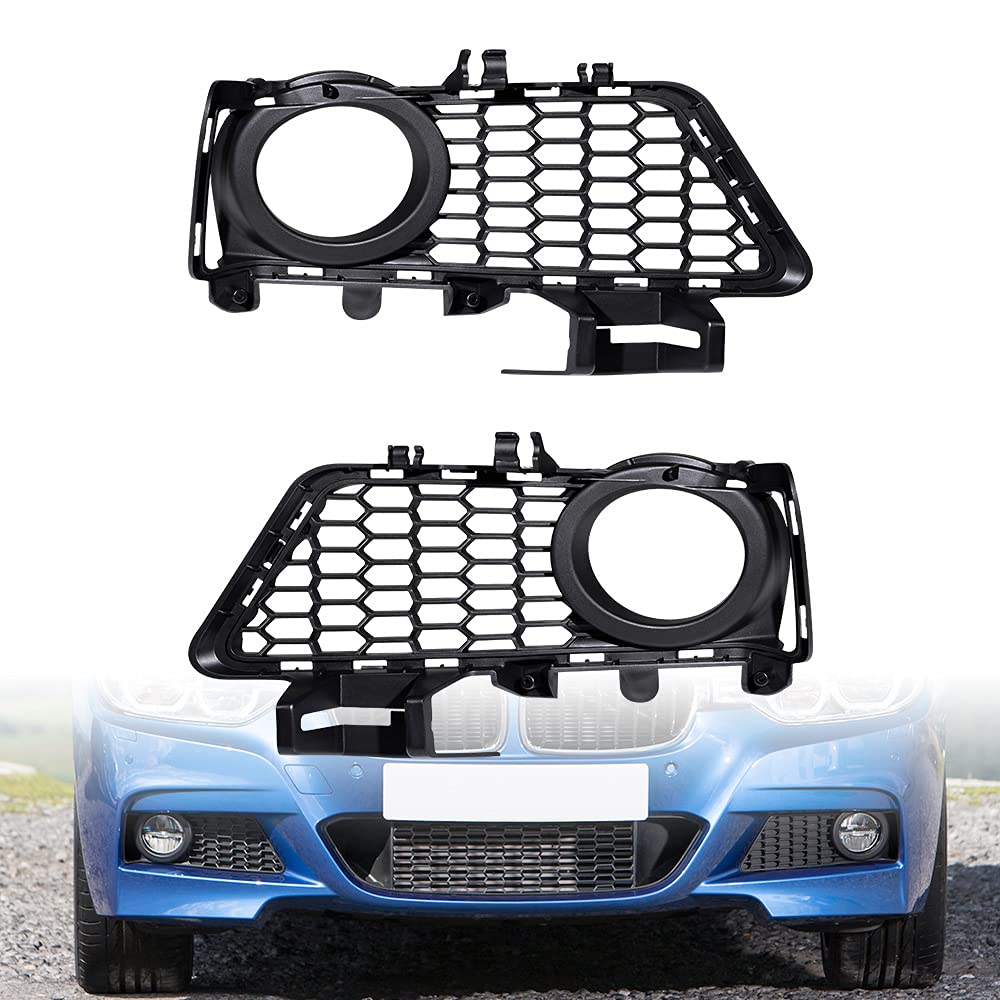 Astra Depot Fog Lamp Cover Compatible with 2012 2013 2014 2015 2016 2017 2018 BMW 3 Series F30 F31 F35