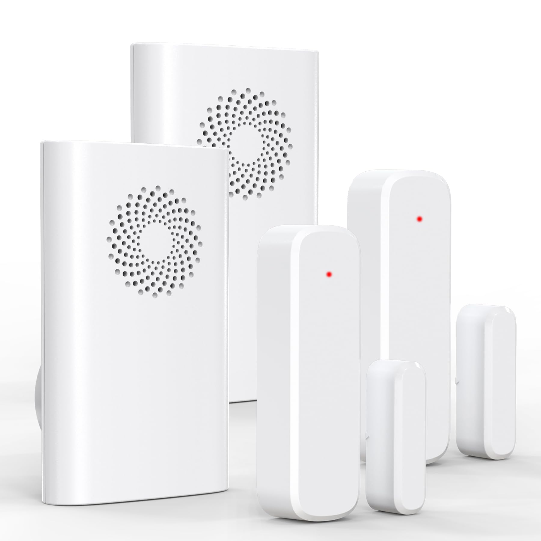Timbre inalámbrico con sensor de puerta, alarma de apertura de puerta al entrar en el negocio/oficina/tienda (rango de 500 pies, volumen ajustable de 51 timbres), timbre de alerta para el hogar para
