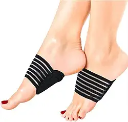 JERN Suporte de arco de compressão para fascite plantar extra grossas mangas de suporte de arco para homens e mulheres pés chatos, alívio da dor, palmilhas de suporte para pés doloridos, arcos caídos,
