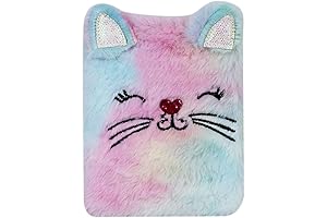 Lovely Animal Notebook Kids Plush Diary for Girls Women Teens Cute Cat...