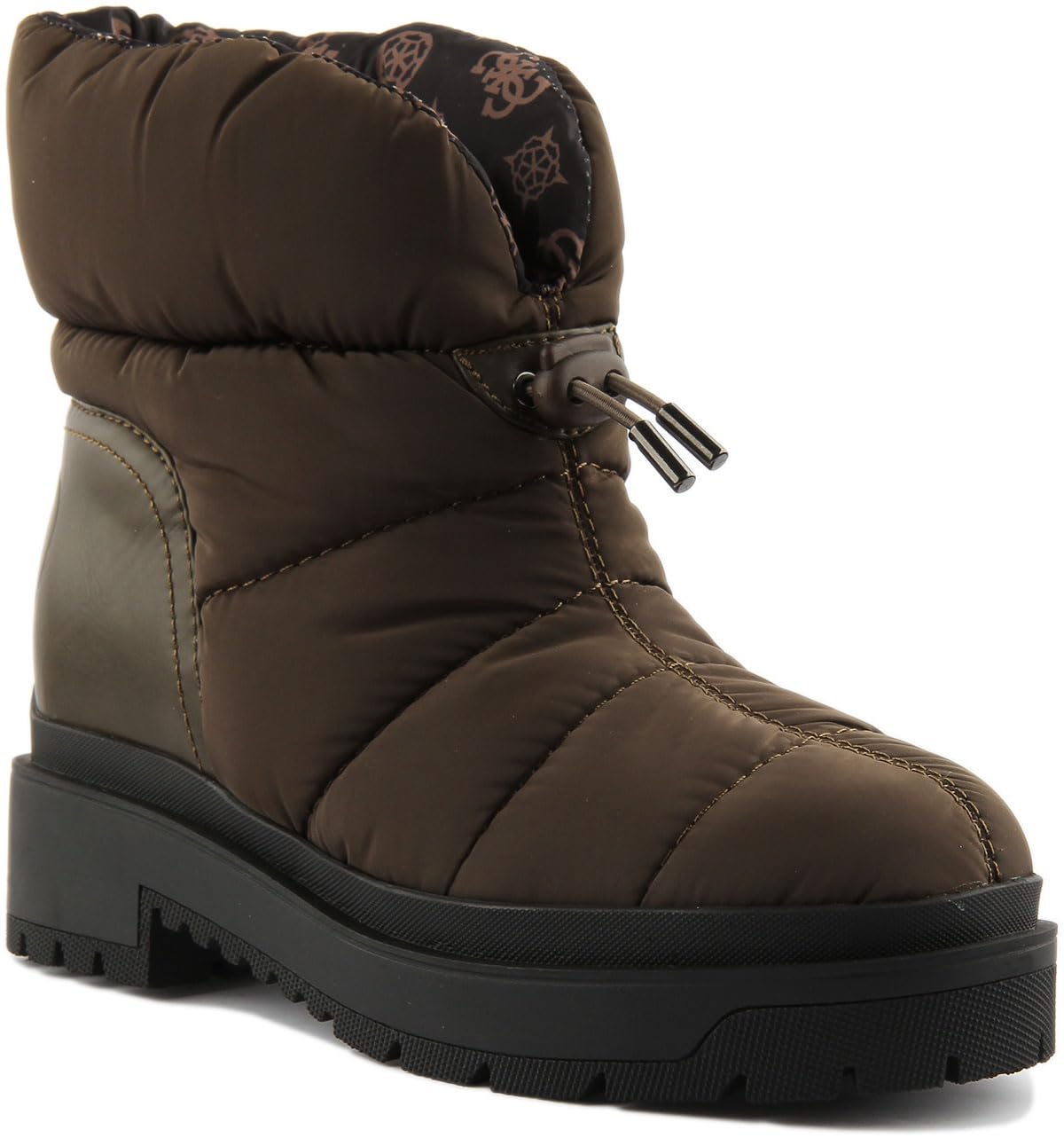 Guess Green Padded Ankle Boots - Female - Winter Boots - 7 Uk - Shoes