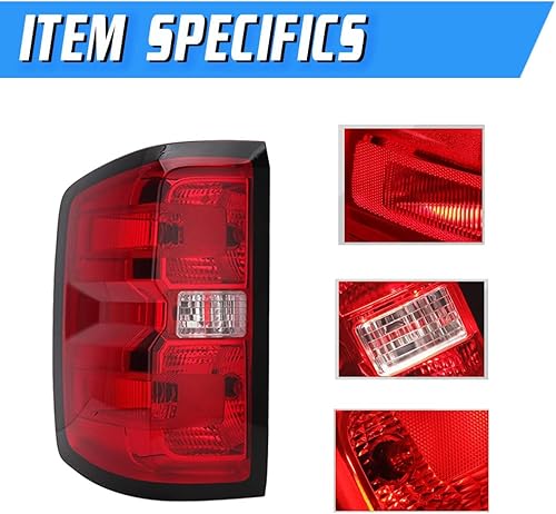 Miniatura 2 de Conjunto de lámpara de freno de luz trasera para Chevy Silverado 1500 2500 3500 GMC Sierra 2500 3500 2500 3500 (L - lado del conductor)