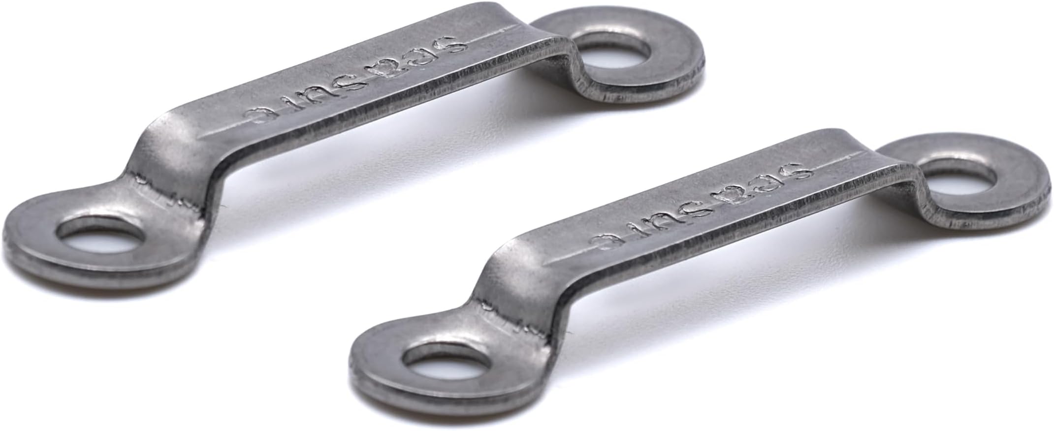 Pack of 2 โ 25mm A4 316 Stainless Steel Footmanโs Loops Webbing Bridges (25mm)