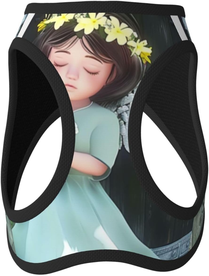 Angelic Purity Pet Vest Small Size Dog Harness and Leash Set, Reflective & Breathable for Puppy Training with Accessories Large