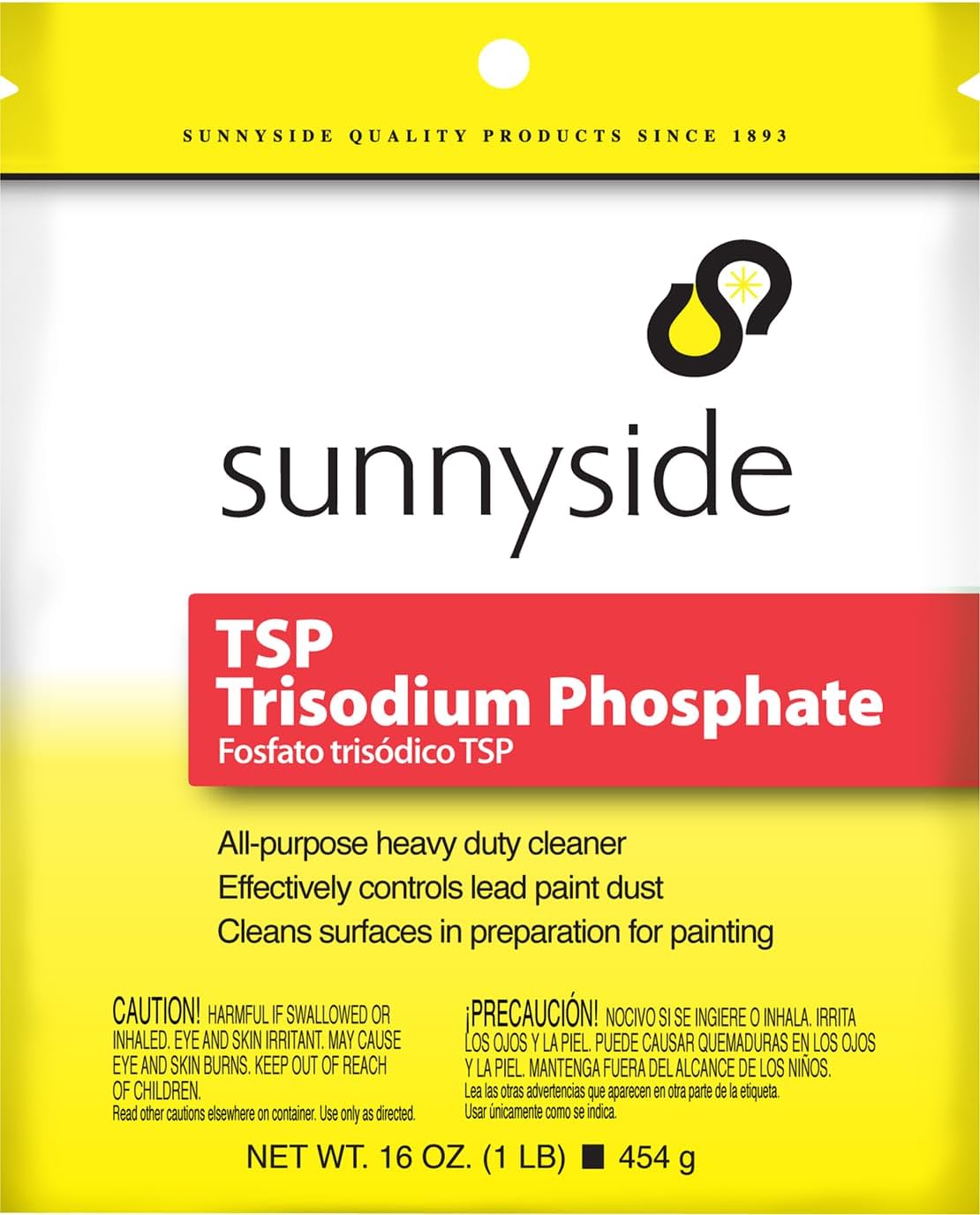 SUNNYSIDE CORPORATION 64216 TSP Tri-Sodium Phosphate All Purpose Cleaner, 1-Pound