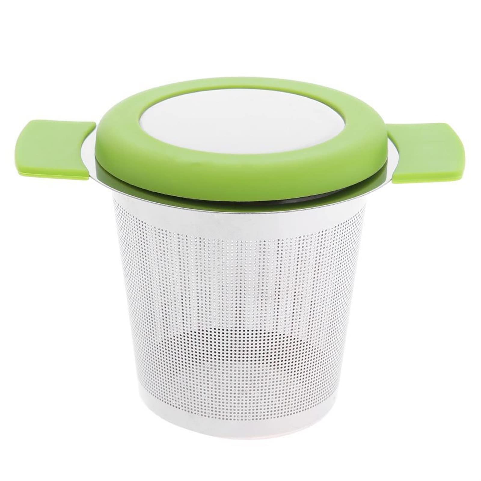 Colador de té reutilizable de acero inoxidable con filtro de malla fina