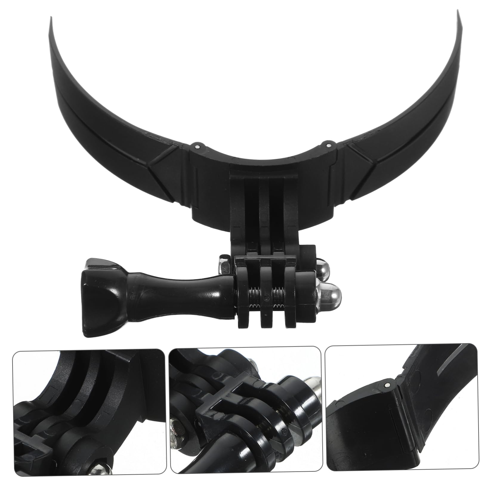 SOLUSTRE Motorcycle Chin Mount Kit Motorcycle Camera Holder Easy Installation Lightweight Design for Secure Use While Riding Compatibility for Cameras