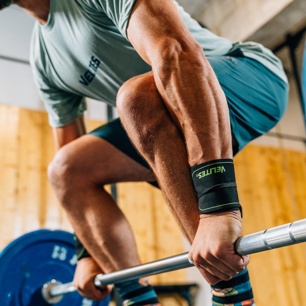 Velites I Bracelets Core professionnels I Matériau bicouche breveté, fabriqué en microfibre I pour cross training, gym ou haltérophilie... Matériau végan I Taille unique