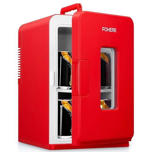 FOHERE 2-in-1 Mini Fridge – 15 L