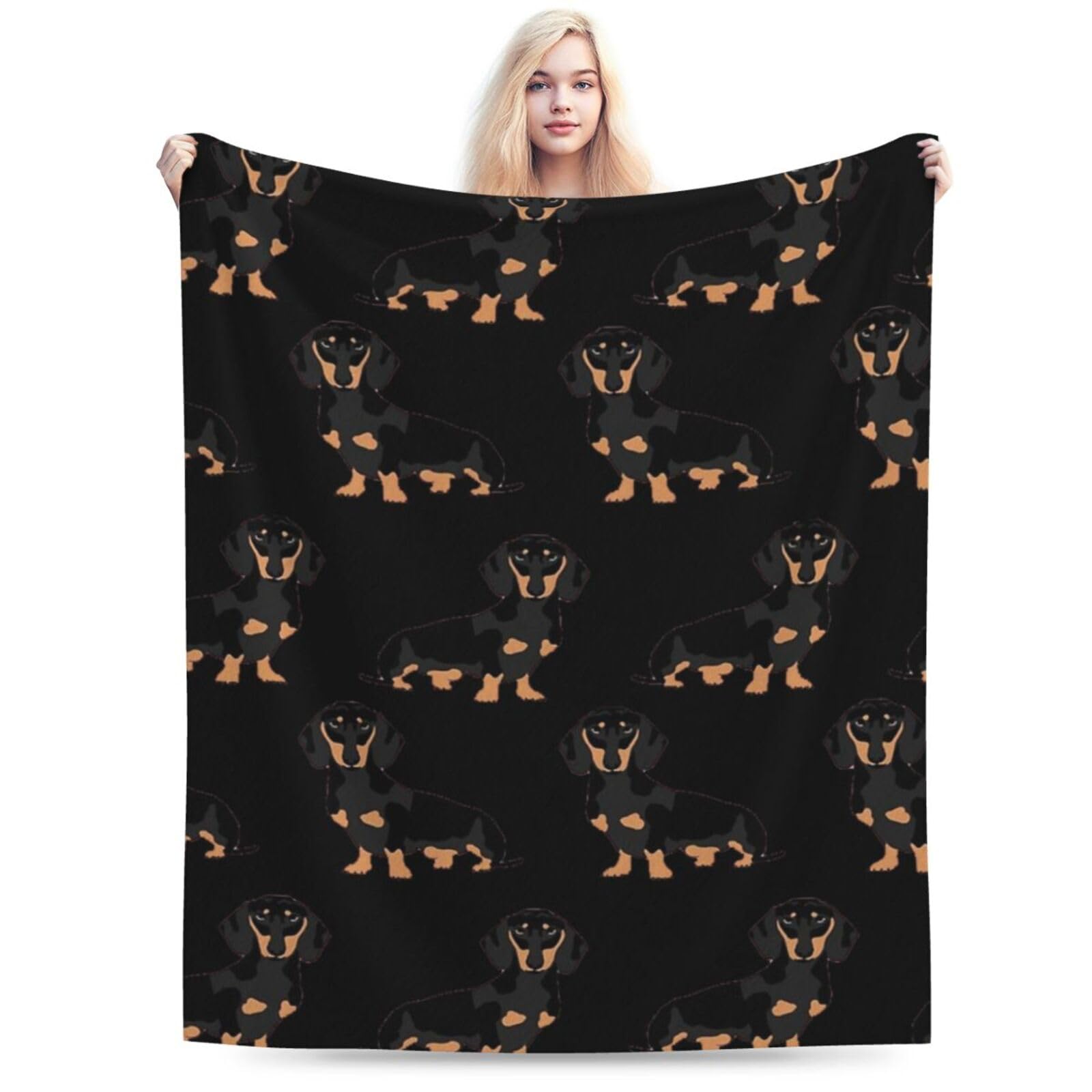 Couverture en micro polaire ultra douce pour chiens - Couverture confortable et chaude pour toutes les saisons - Grande taille, légère, durable et portable pour l'intérieur