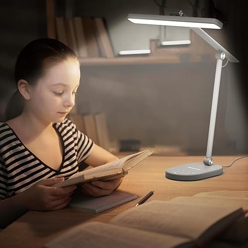 Miniatura 7 de Lámpara de escritorio Honeywell para oficina en casa, H4 Sunturalux™ lámpara de escritorio LED para cuidar los ojos, lámpara de escritorio regulable