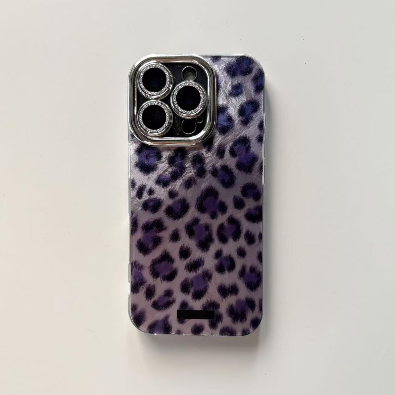 Coque iPhone 12 antichoc avec protection objectif verre violet moucheté - 4