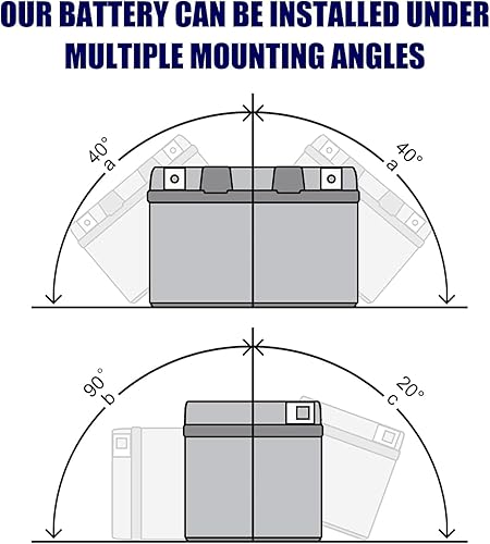 Miniatura 5 de UPLUS - Batería EBZ10-4-2 AGM sellada para deportes motorizados, no requiere mantenimiento, para cuatrimoto, scooter, motonieve, UTV y motocicleta