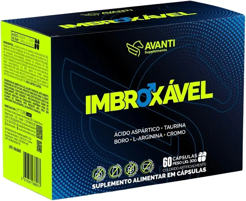 Imbroxável Multivitaminico Masculino Homem 60 Cápsulas Sabor Sem Sabor