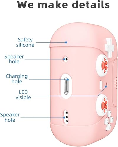 Miniatura 5 de Fengshuo Funda para AirPods Pro de 21 generación, estilo de juego, funda protectora de silicona suave para Apple AirPods Pro Case 202320222019-Rosa