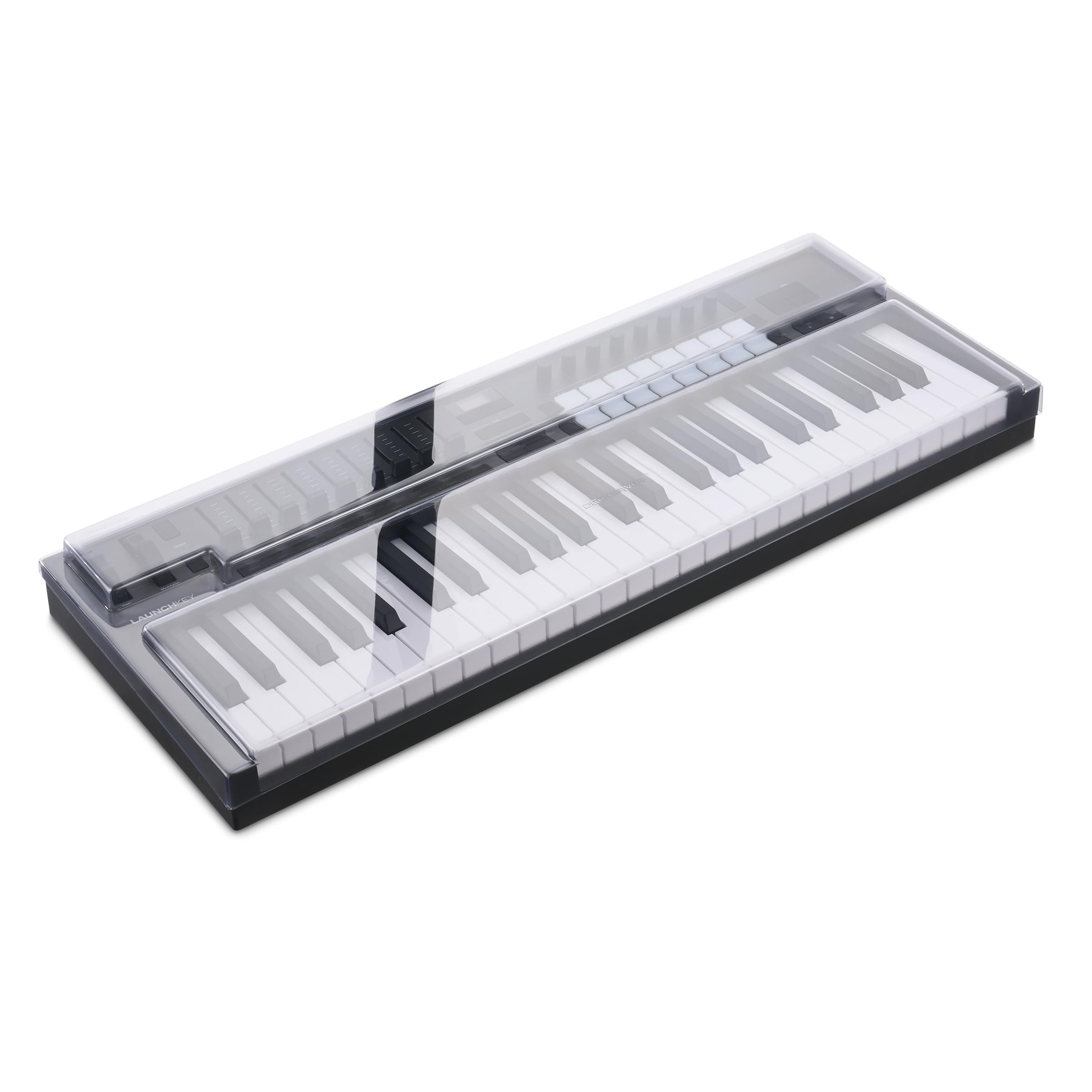 Decksaver Cover for Novation Launchkey 49 MK4 - Super-Durable Polycarbonate Protective lid in Smoked Clear Colour, Made in The UK - The Producers' Choice for Unbeatable Protection