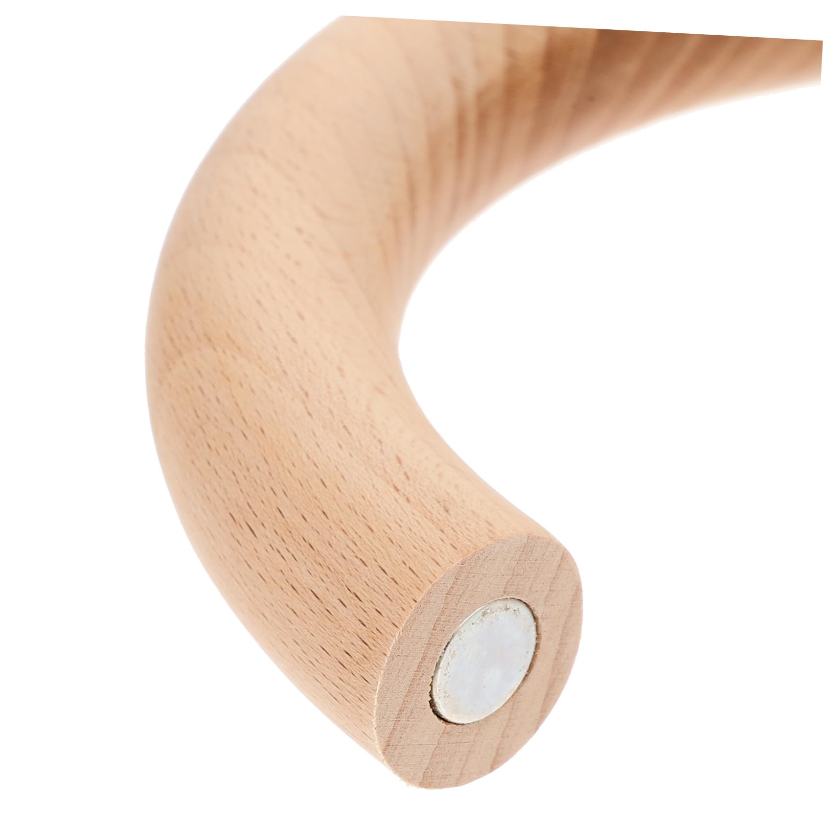 Cabilock Anello Magnetico per Sciarpa e Cintura in Legno e Ferro, Gancio Multifunzionale Salvaspazio per Organizzare Armadio Design Magnetico