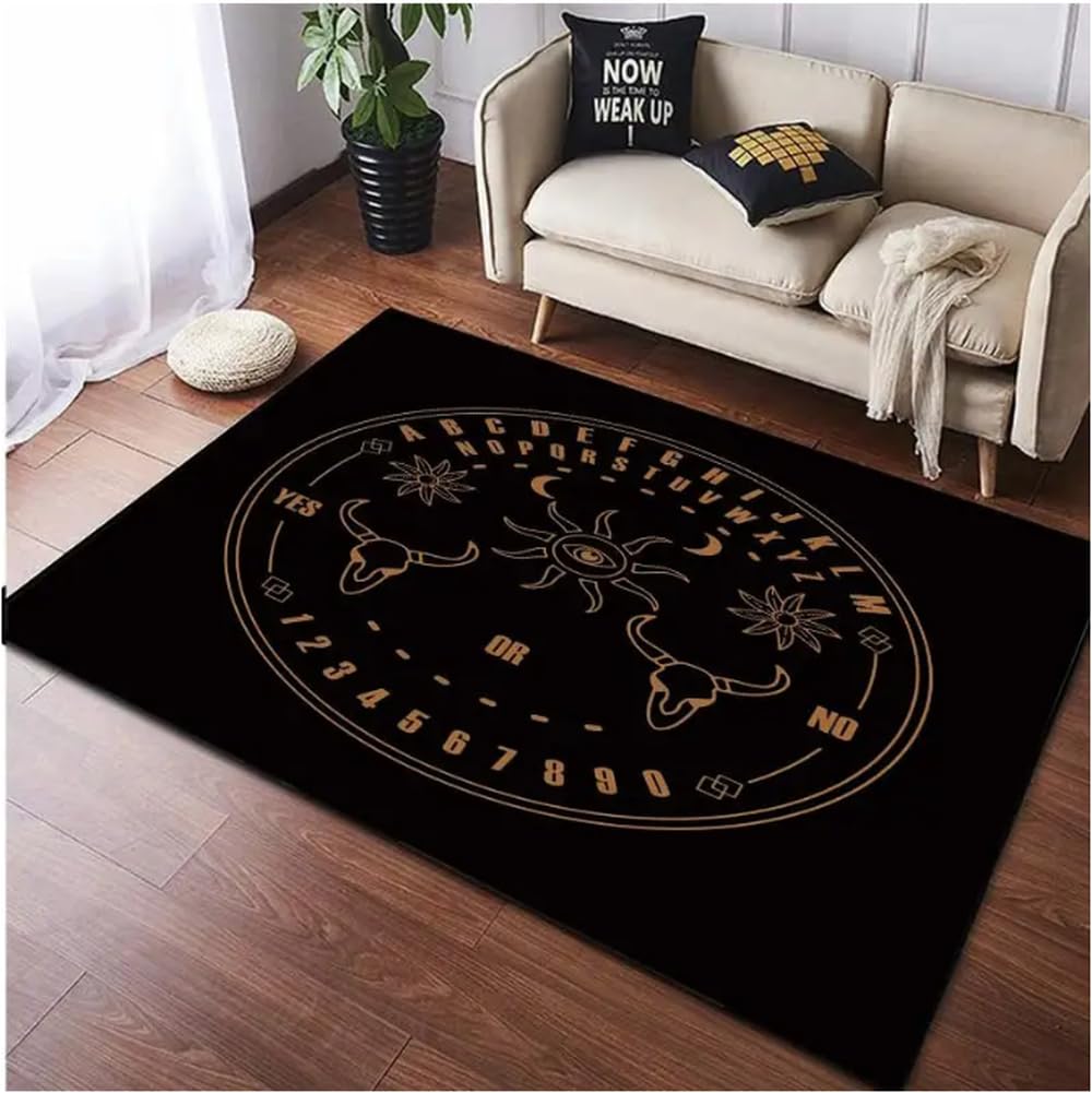 Tapis Ouija Board pour salon et chambre : un décor de maison mystique unique