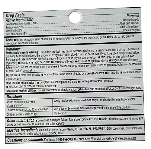 Orajel Instant Pain Relief Toothache/Gum 4X Medicated Cream Each thumb #1