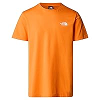 The North Face NF0A87NG6HI M S/S Simple Dome Tee T-Shirt Uomo Digital Orange Taglia M