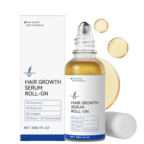 Rosmarin Haarwachstumsserum Roll On, Hair Growth Serum mit Rosmarin, Biotin