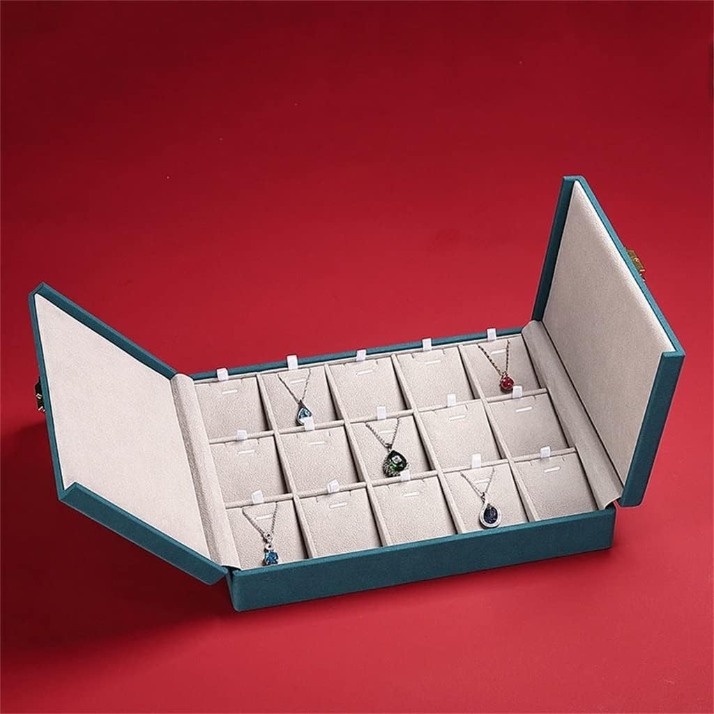 Microfiber Jewelry Box Cover Rings Earrings Display Gift Boxes Organizer Pendant Necklace Bracelet Tray Holder Storage Case(A)