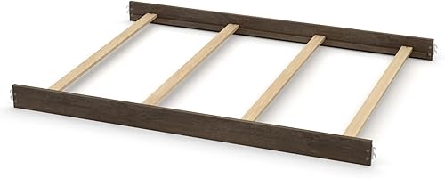 Miniatura 34 de Kit de conversión de tamaño completo, rieles de cama para cunas convertibles Evolur para bebé, riel de madera maciza, riel de cama para niños y Gris