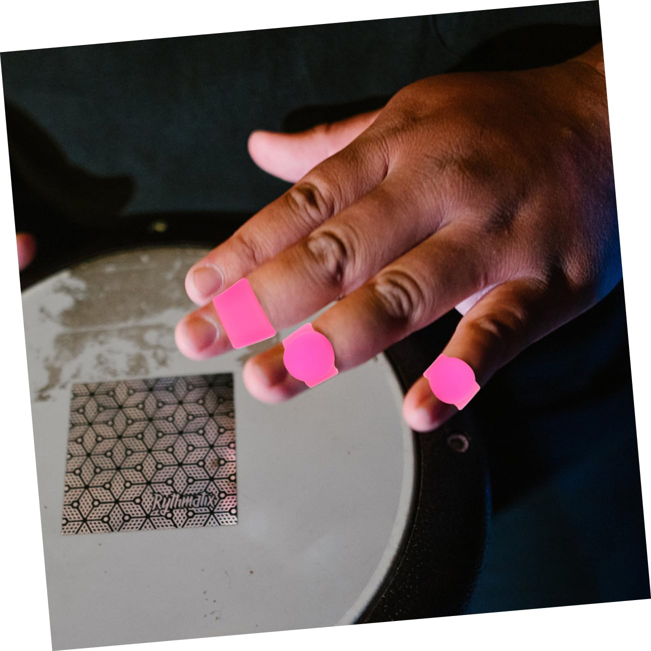 Manicotti In Silicone Per Dita - Protezione Per Percussionisti E Batteristi (8 Pezzi + Supporto) - Foto 5