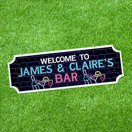 Red Ocean Personalised Bar Sign NEON EFFECT Home Bar Sign Man Cave Decor Pub Club Signs For Kitchen Gift For Men Women Signs Outside Fun Home Plaque - Image 8