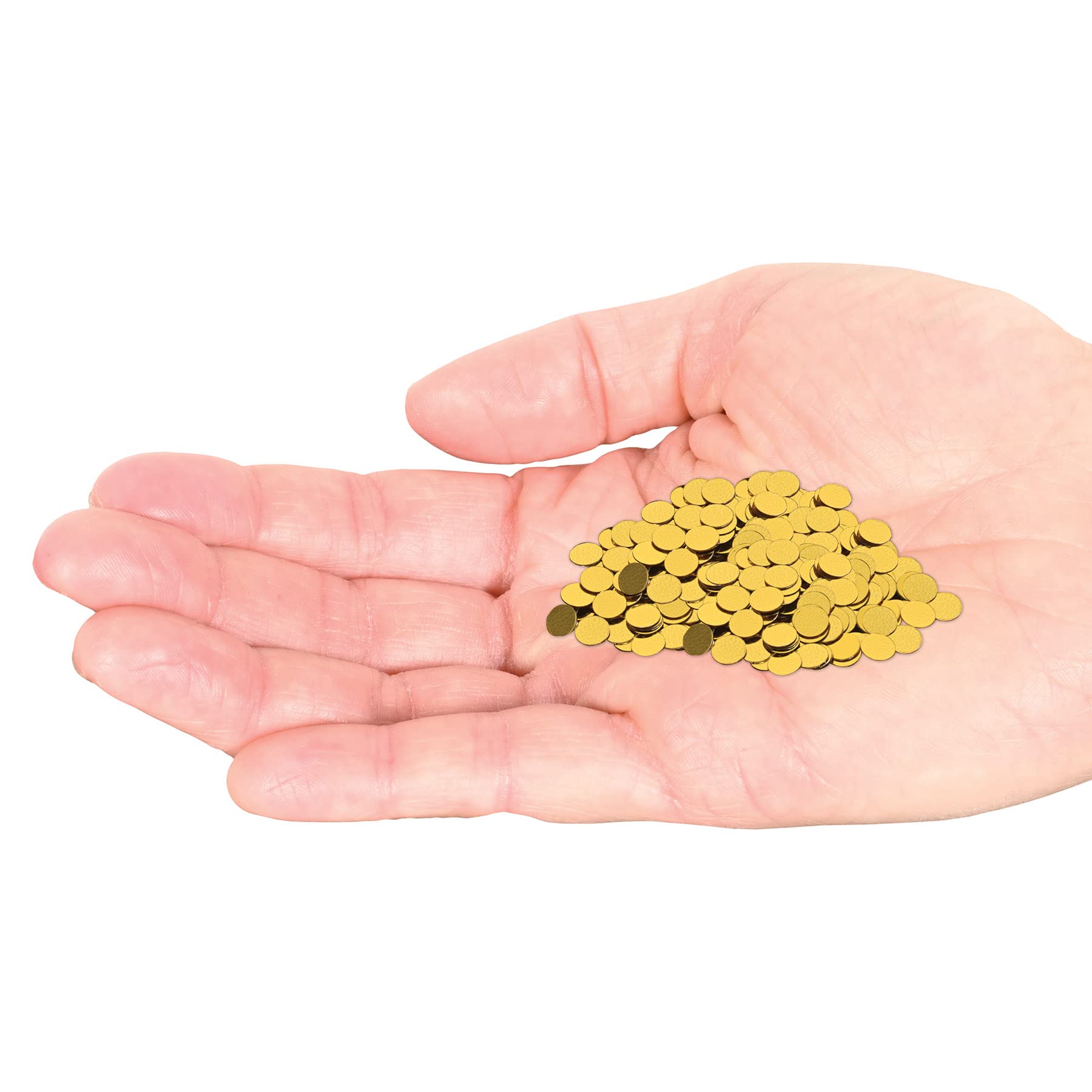 Beistle, 4 Packages Fanci Fetti Dots, 1 Ounce of Confetti in Package, Total of 4 Ounces of Confetti (Gold)