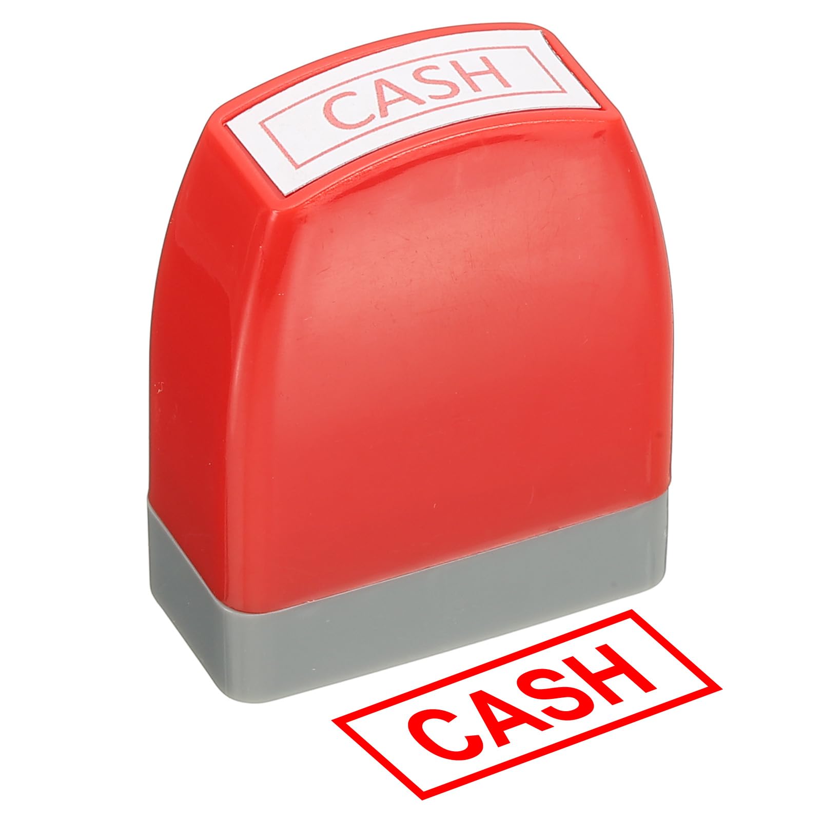 PATIKIL Cash Notice Stamp Self Inking, Red Ink Office Pre Inked Message Stamp for Business, Red โ image 1