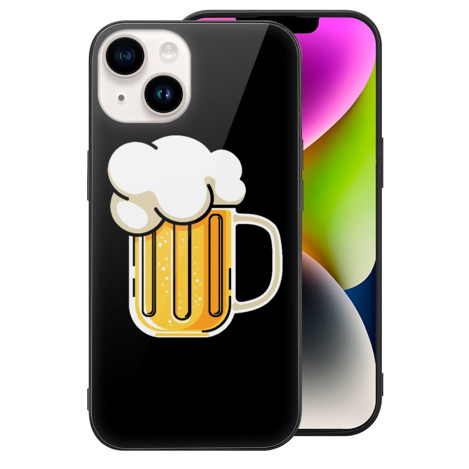 Amazon.co.jp: 生ビール柄 ジョッキビール柄 スマホケース iPhone 14 
