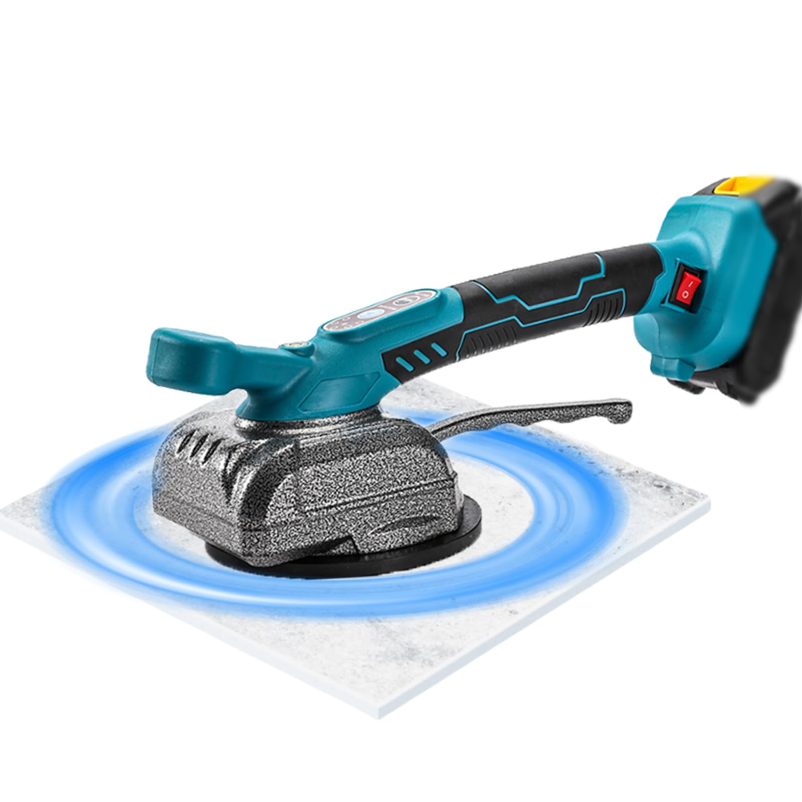Vibratore professionale per piastrelle per sistema Makita da 18 V – 100 kg di forza adesiva, 13 cm di velocità, ideale per ceramica, pietra naturale e vetro (30 – 260 cm) – batteria non inclusa