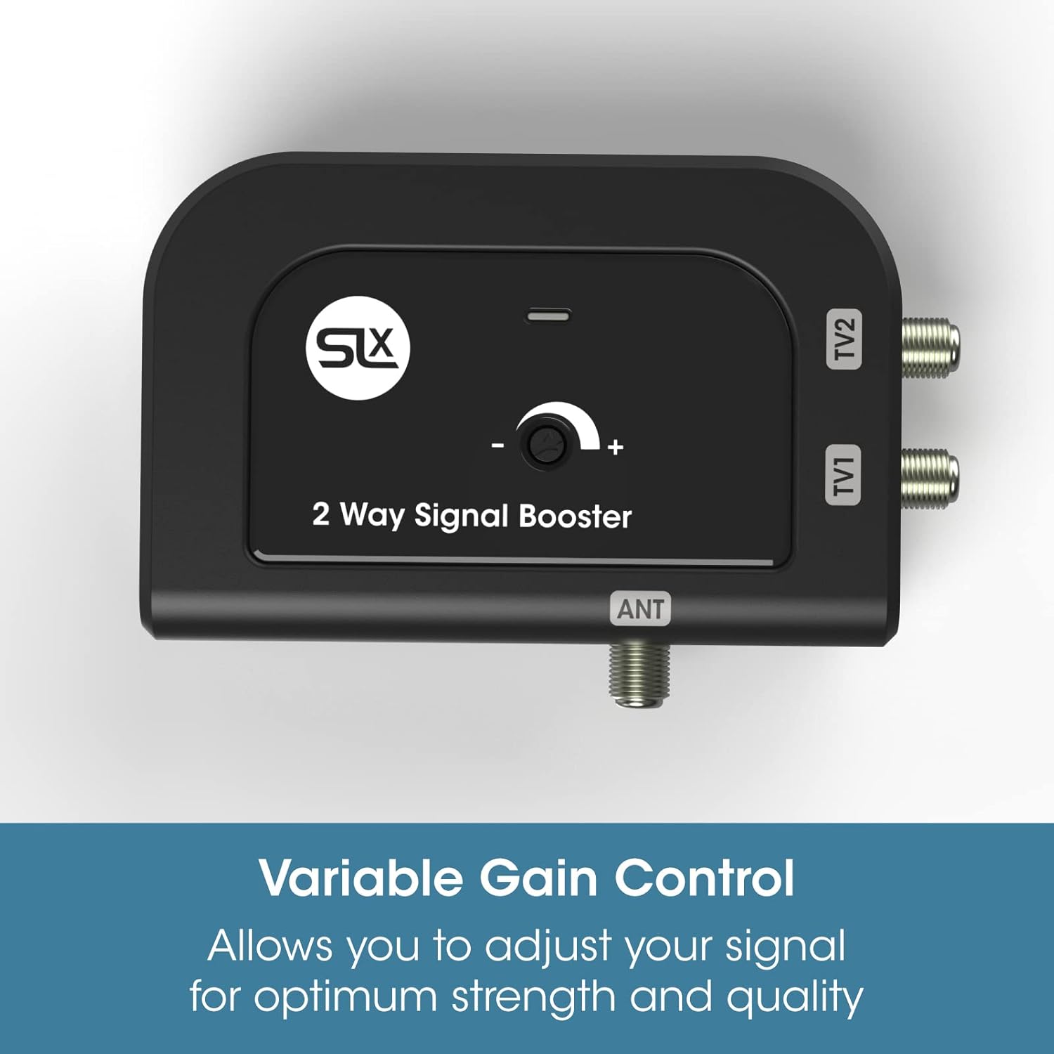 TV Signal Booster Aerial Amplifier, SLx 2 Way Signal Distribution