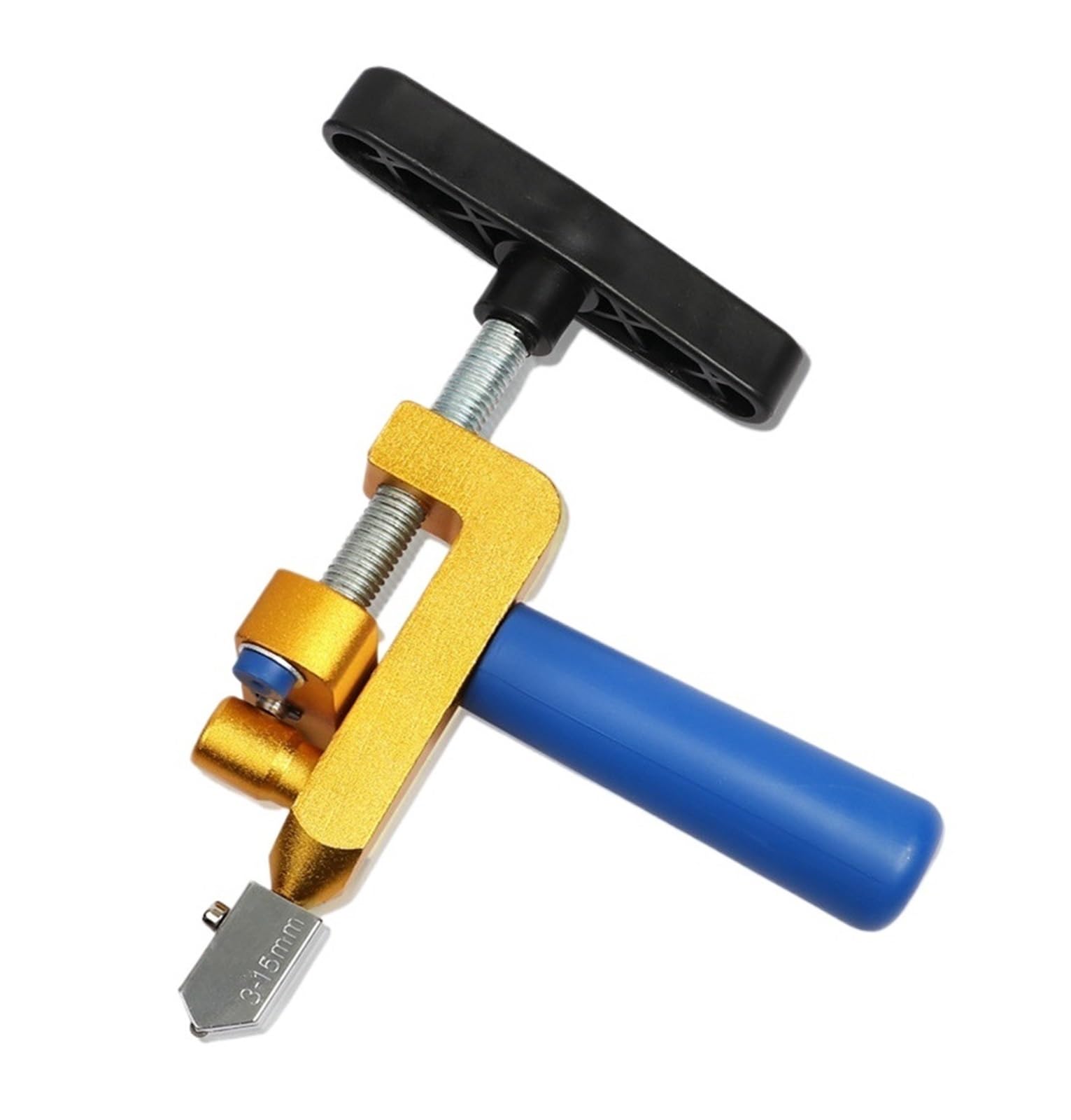 Tile Cutters, 2-in-1 Glass Ceramic Tile Cutter with Knife Wheel Diamond Roller Cutting Machine Opener Breaker Tool Set for Cutting and Grinding(Yellow-Set)