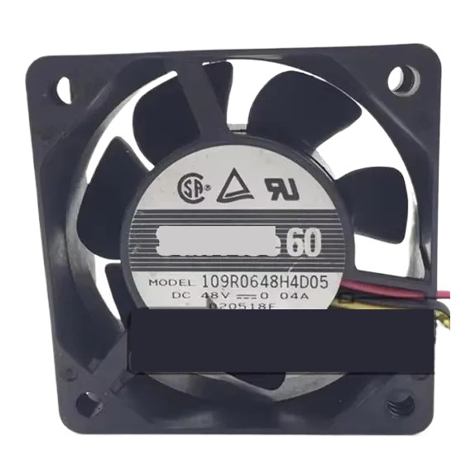 VDOQTLJT 60 * 60 * 25MM 6CM 109R0648H4D05 48V 0.04A 3-Wire Cooling Fan