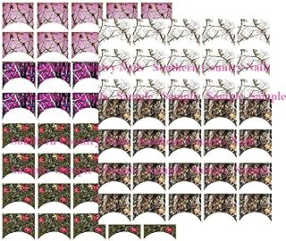 100 Nail Art Decals French Tip Camo Decals Set 2