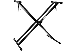 GoDpsMusic Proline 3-Tier X Style Double Braced Pro Series Keyboard Stand