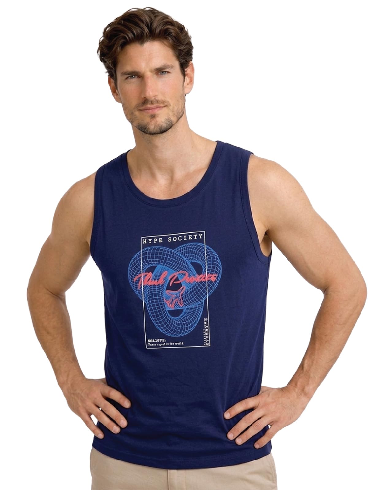 macroman m-series Tank Top for Men | Cotton Rich Printed Mens Gym Vest | Breathable Summerwear | Casual, Beach & Outdoor Wear-picture-22