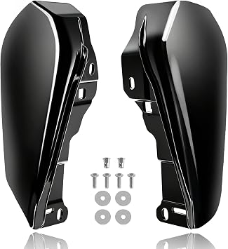Mid Frame Air Deflector Heat Shields for Harley Harley Touring CVO Street/Road Glide 2023-2026, for 2024-2026 FLHX FLTRX FLTRXSTSE for 2025 Later FLHXU Black